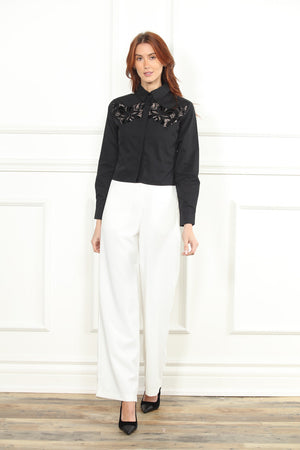 Lace Insert Shirt