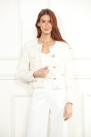 Gold Emb Flower Jacket