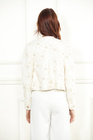Gold Emb Flower Jacket