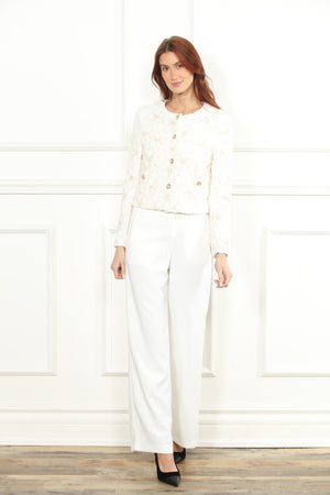 Gold Emb Flower Jacket