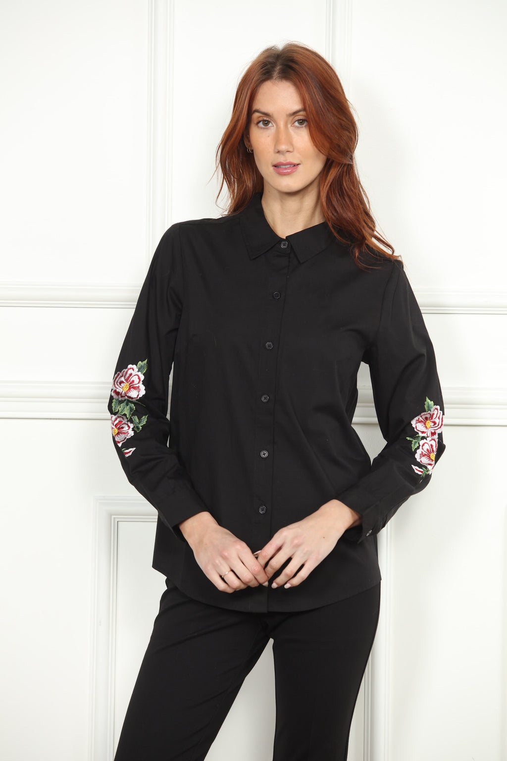 Emb Floral Shirt