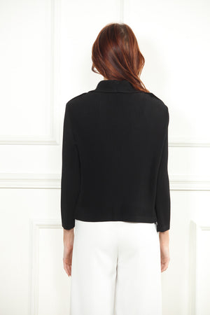 Front Zip Pleated Jacket