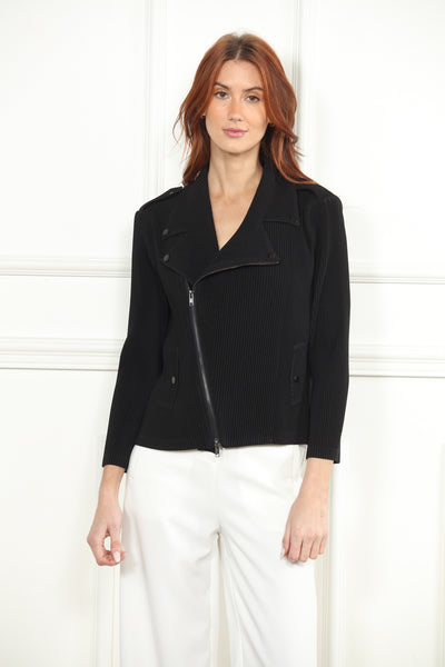 Front Zip Pleated Jacket – Zero Degrees Celsius