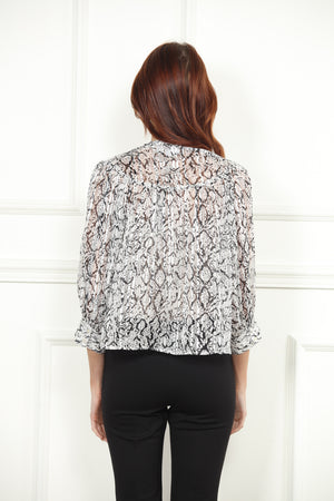 Snake Print Blouse