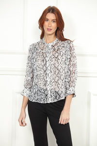 Snake Print Blouse