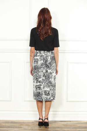 French Toile Skirt