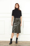 Faux Leather Skirt