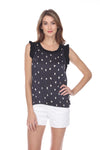 Sleeveless Ruffle Blouse