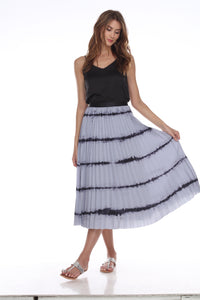 Tie Dye Pleated Skirt