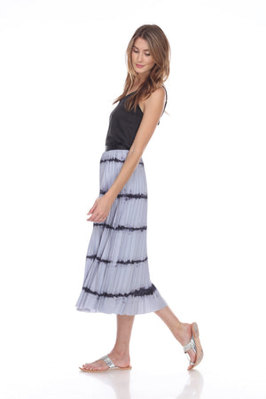 Tie Dye Pleated Skirt