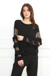 Lace Bell Sleeve Sweater