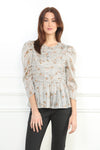 Floral Puff Sleeve