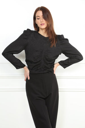 Silky Puff Sleeve Blouse