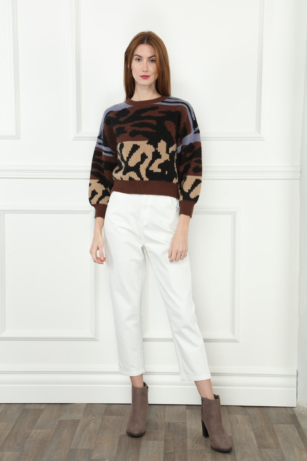 Abstract Animal Sweater