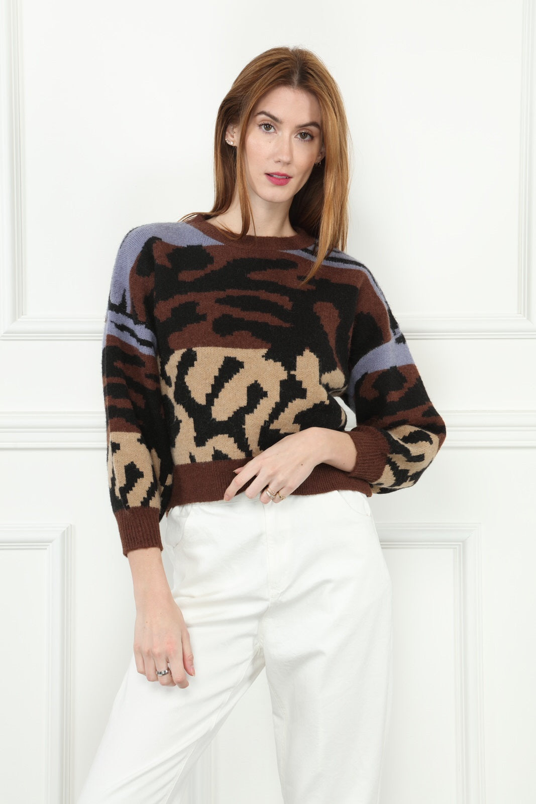 Abstract Animal Sweater