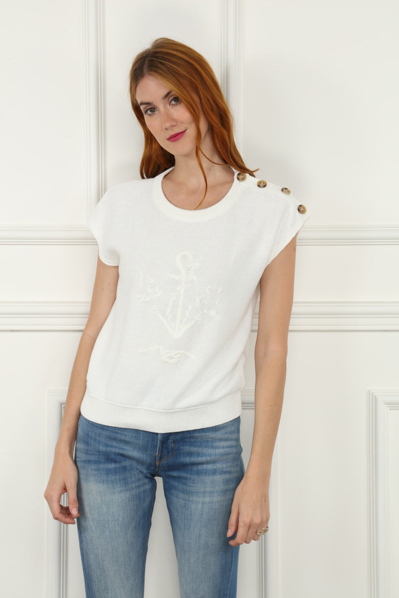 Ivory Nautical Sweater