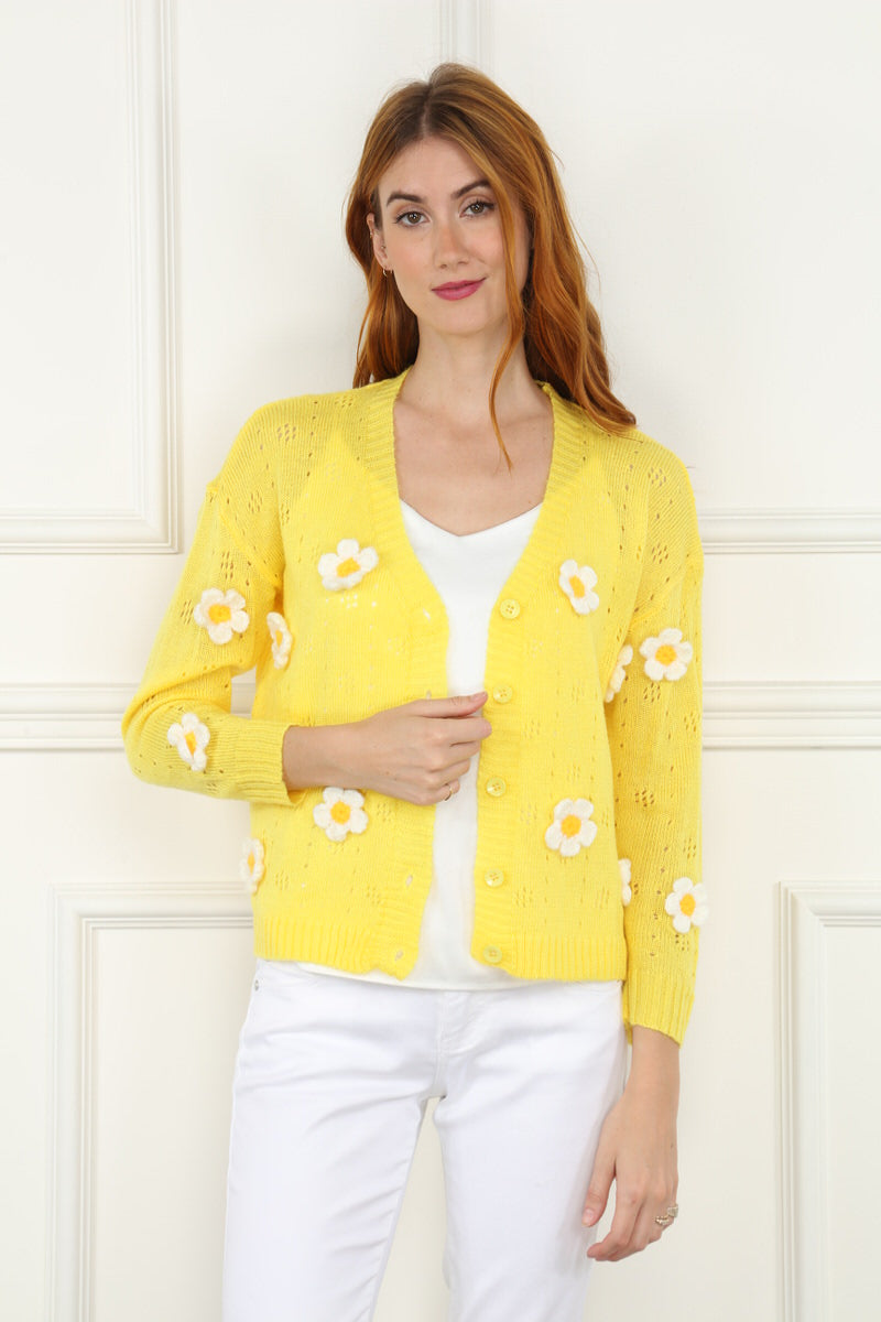 Yellow Sunflower Cardigan