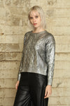 Foil Cable Sweater