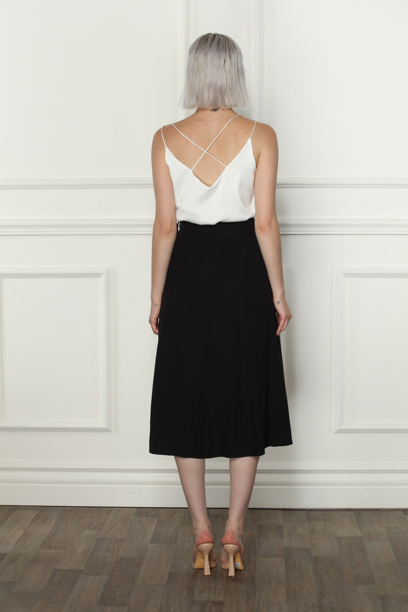 Linen Belt Skirt
