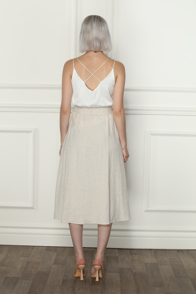 Linen Belt Skirt
