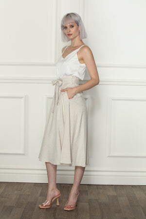 Linen Belt Skirt