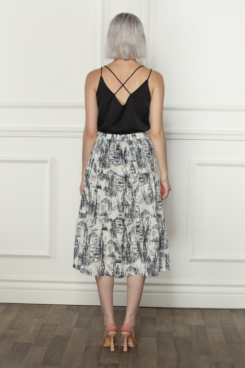 French Toile Skirt