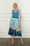 Abstract Colorful Pleated Skirt